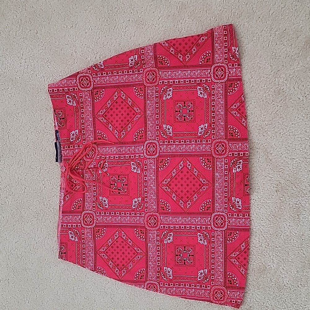 Zoey and  Beth red paisley skirt size XL